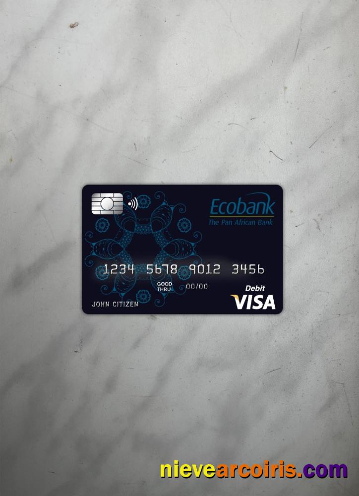 Benin Ecobank visa card photolook